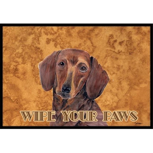 Carolines Treasures Carolines Treasures SC9137JMAT 24 x 36 in. Dachshund Indoor Or Outdoor Doormat SC9137JMAT